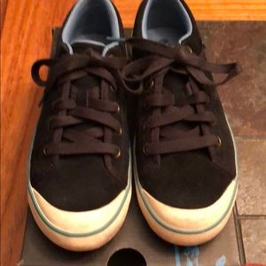 Teva Black Seude Tennis Shoes 5.5